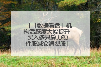 「数据看盘」机构活跃度大幅提升 买入多只算力硬件股减仓消费股