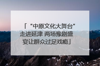 “中原文化大舞台”走进延津 两场豫剧盛宴让群众过足戏瘾