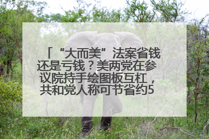 “大而美”法案省钱还是亏钱？美两党在参议院持手绘图板互杠，共和党人称可节省约5000亿美元，民主党人称将增加4.45万亿美元赤字