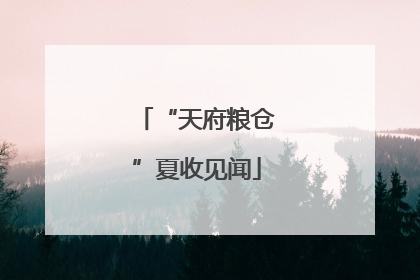 “天府粮仓”夏收见闻