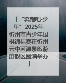 “奔跑吧·少年”2025年忻州市青少年围棋锦标赛在忻州云中河温泉旅游度假区圆满举办