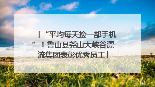 “平均每天捡一部手机”！鲁山县尧山大峡谷漂流集团表彰优秀员工