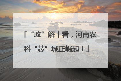 “政”解丨看，河南农科“芯”城正崛起！