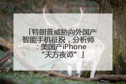 特朗普威胁向外国产智能手机征税，分析师：美国产iPhone“天方夜谭”