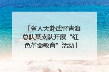 省人大赴武警青海总队某支队开展“红色革命教育”活动