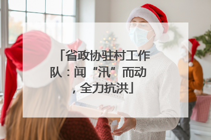 省政协驻村工作队：闻“汛”而动，全力抗洪