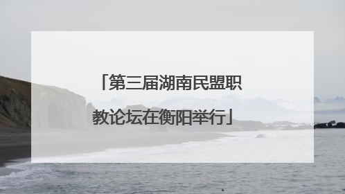 第三届湖南民盟职教论坛在衡阳举行