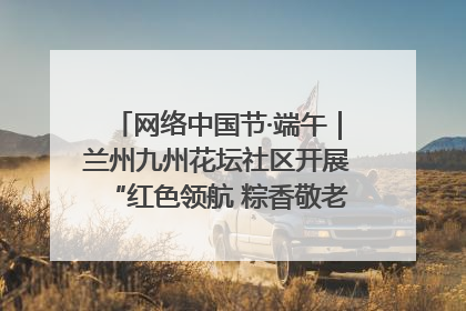 网络中国节·端午｜兰州九州花坛社区开展“红色领航 粽香敬老”端午主题活动