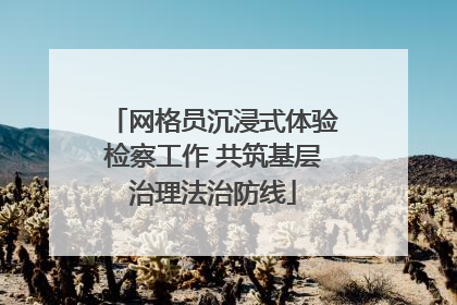 网格员沉浸式体验检察工作 共筑基层治理法治防线