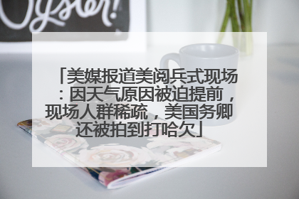 美媒报道美阅兵式现场：因天气原因被迫提前，现场人群稀疏，美国务卿还被拍到打哈欠