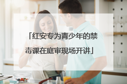 红安专为青少年的禁毒课在庭审现场开讲