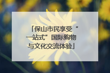 保山市民享受“一站式”国际购物与文化交流体验