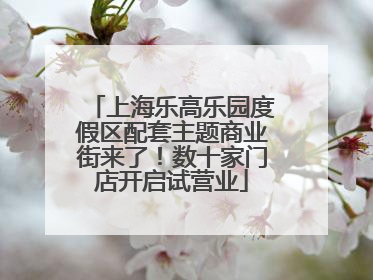 上海乐高乐园度假区配套主题商业街来了！数十家门店开启试营业