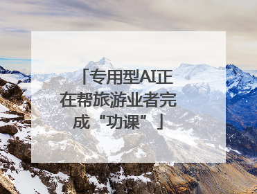 专用型AI正在帮旅游业者完成“功课”