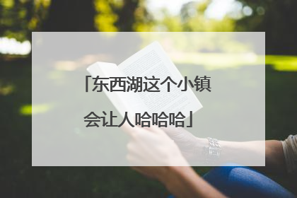 东西湖这个小镇会让人哈哈哈