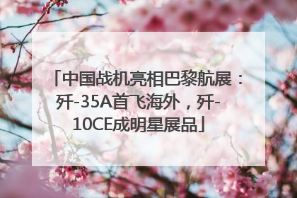 中国战机亮相巴黎航展：歼-35A首飞海外，歼-10CE成明星展品