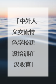 中外人文交流特色学校建设培训在汉收官