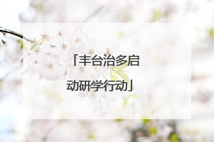 丰台治多启动研学行动