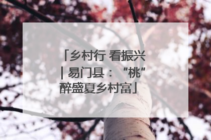 乡村行 看振兴｜易门县：“桃”醉盛夏乡村富