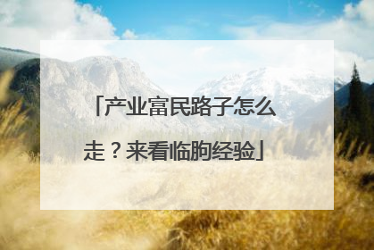 产业富民路子怎么走？来看临朐经验