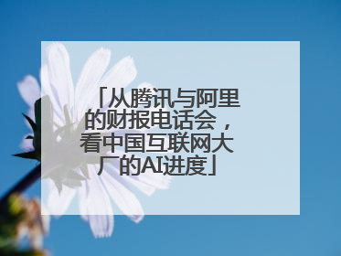 从腾讯与阿里的财报电话会，看中国互联网大厂的AI进度