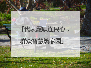 代表履职连民心，群众智慧筑家园