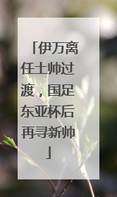 伊万离任土帅过渡，国足东亚杯后再寻新帅