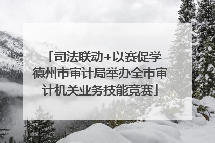 司法联动+以赛促学 德州市审计局举办全市审计机关业务技能竞赛