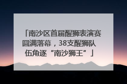 南沙区首届醒狮表演赛圆满落幕，38支醒狮队伍角逐“南沙狮王”