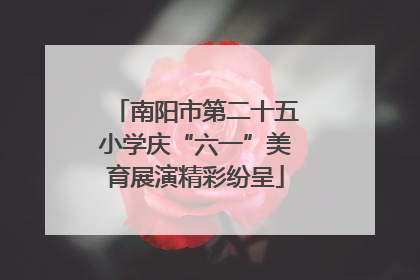 南阳市第二十五小学庆“六一”美育展演精彩纷呈