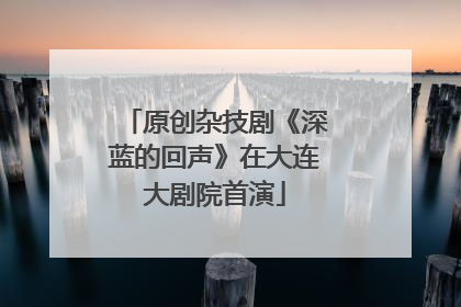 原创杂技剧《深蓝的回声》在大连大剧院首演