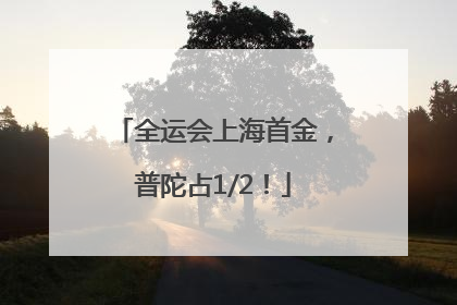 全运会上海首金，普陀占1/2！