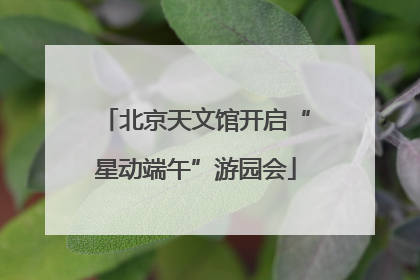 北京天文馆开启“星动端午”游园会