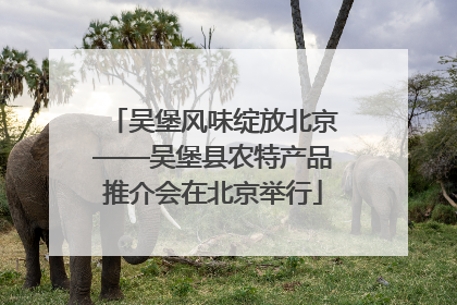 吴堡风味绽放北京——吴堡县农特产品推介会在北京举行