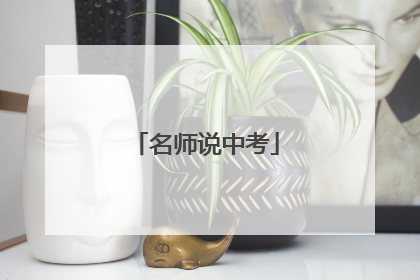 名师说中考