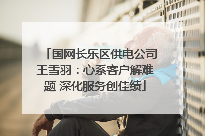 国网长乐区供电公司王雪羽：心系客户解难题 深化服务创佳绩