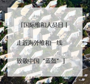 国际维和人员日丨走近海外维和一线 致敬中国“蓝盔”