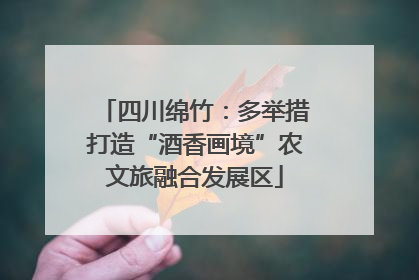 四川绵竹：多举措打造“酒香画境”农文旅融合发展区