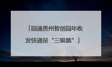 圆通贵州智创园年收发快递量“三级跳”