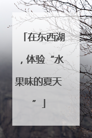 在东西湖，体验“水果味的夏天”