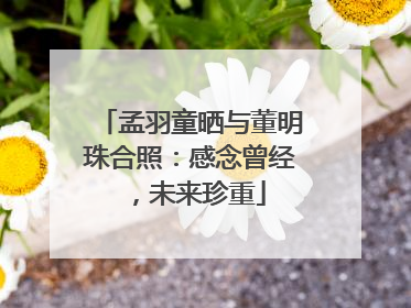 孟羽童晒与董明珠合照：感念曾经，未来珍重
