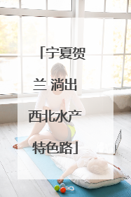 宁夏贺兰 淌出西北水产特色路