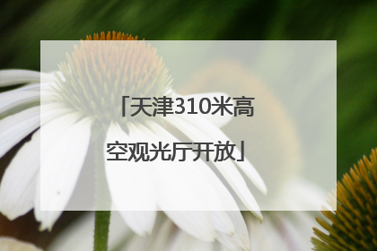天津310米高空观光厅开放