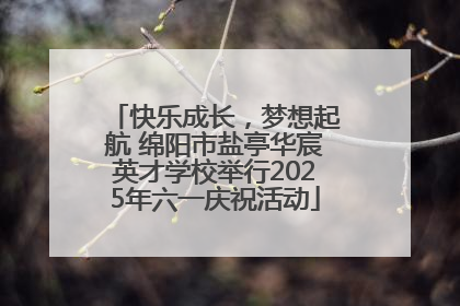 快乐成长，梦想起航 绵阳市盐亭华宸英才学校举行2025年六一庆祝活动