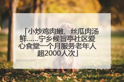 小炒鸡肉嫩、丝瓜肉汤鲜……宁乡候旨亭社区爱心食堂一个月服务老年人超2000人次