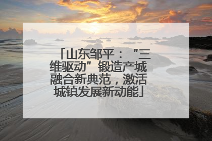 山东邹平：“三维驱动”锻造产城融合新典范，激活城镇发展新动能