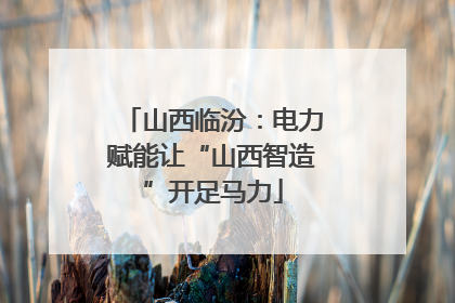 山西临汾：电力赋能让“山西智造”开足马力