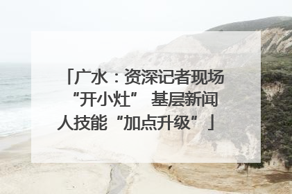广水：资深记者现场“开小灶” 基层新闻人技能“加点升级”