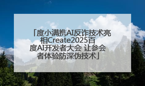 度小满携AI反诈技术亮相Create2025百度AI开发者大会 让参会者体验防深伪技术