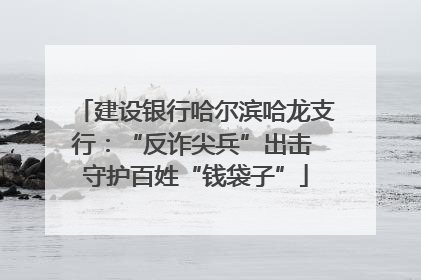 建设银行哈尔滨哈龙支行：“反诈尖兵”出击 守护百姓“钱袋子”